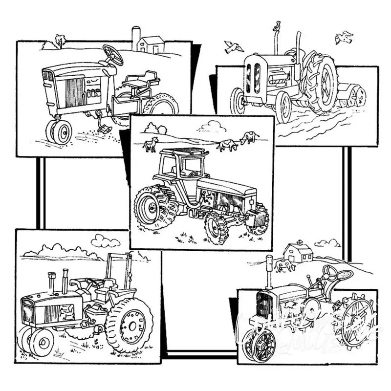 Aunt Martha’s® countryside quilts tractor collage for compare select quilting projects