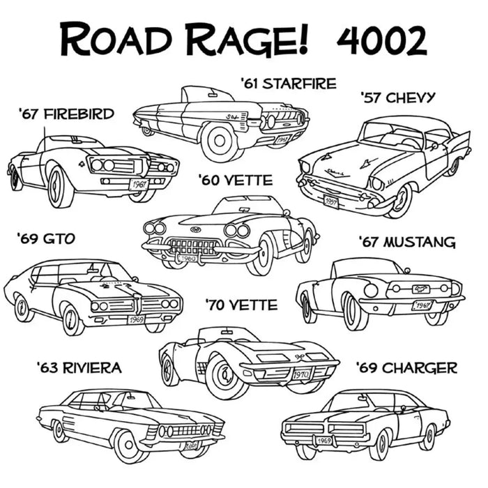 Aunt Martha’s® #4002 Road Rage Cross-Stitch & Quilts