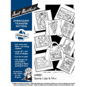 Embroidery transfer pattern from Aunt Martha’s® for countryside quilts, compare select design