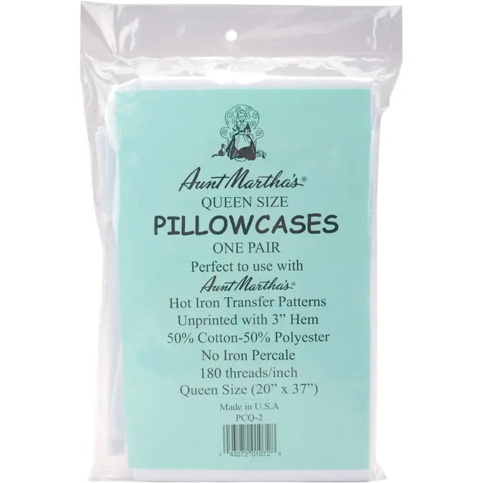 Aunt Martha’s® Queen Size Pillowcases - 2 per package PCQ-2