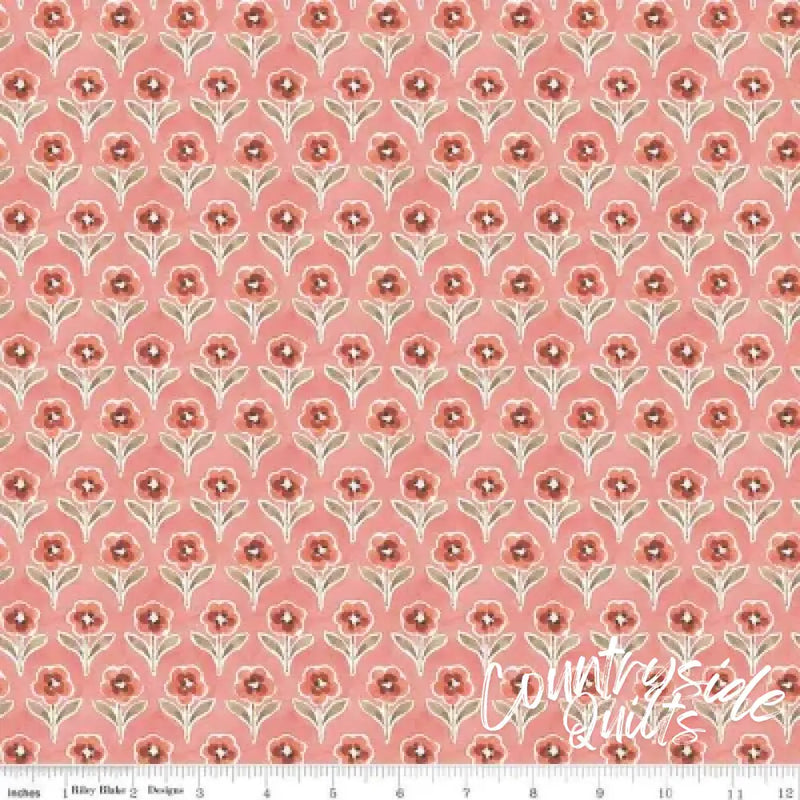 Countryside Blossom Coral 44’’ / 45’’ Width C14534-CORAL