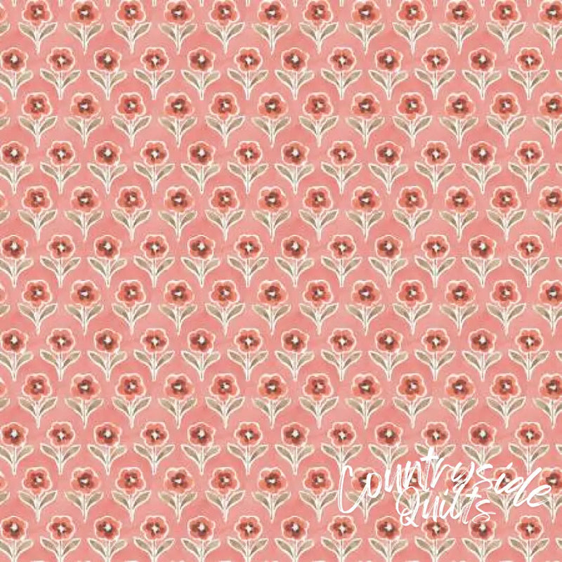 Countryside Blossom Coral 44’’ / 45’’ Width C14534-CORAL