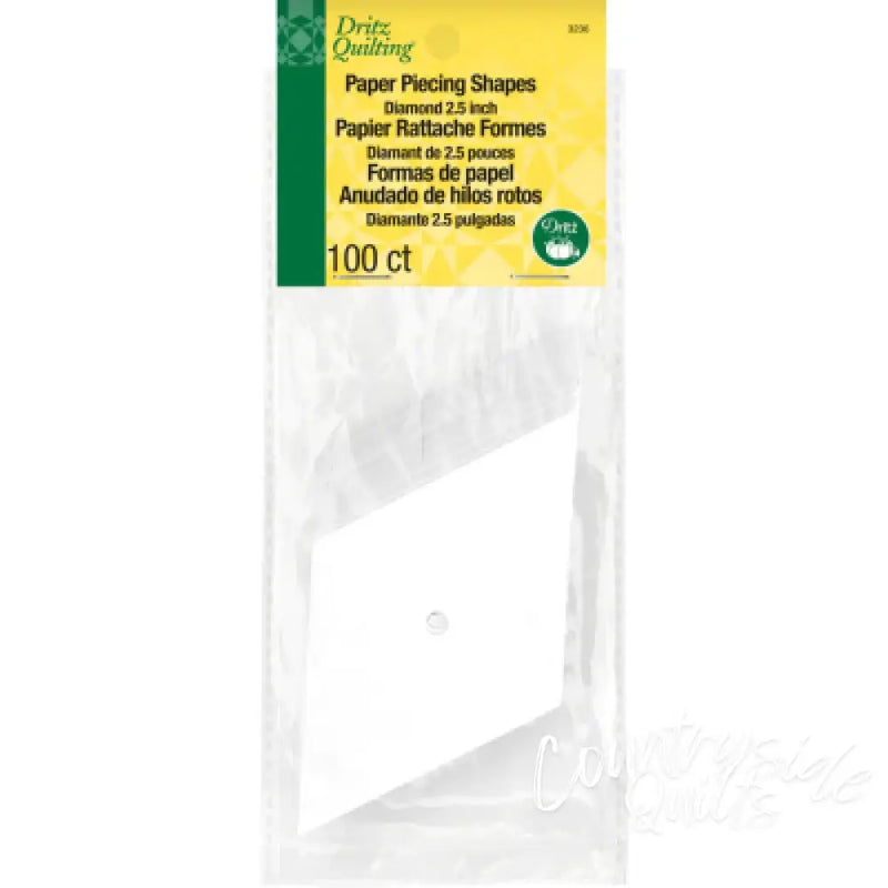 Dritz 2-1/2’’ Diamond Paper Piecing Shapes 100 pc 3236