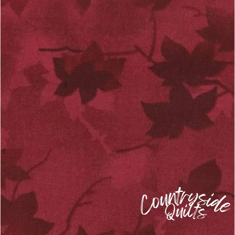 Paint Brush Studios 118in Wide Back Red Ivy Tonal 118’’