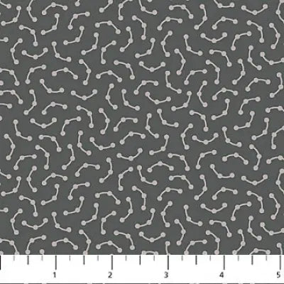 Patrick Lose Fabrics - Neutrality - Dotted Arcs - Stormy