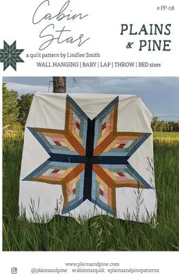 Plains and Pine Cabin Star Quilt Pattern PP08