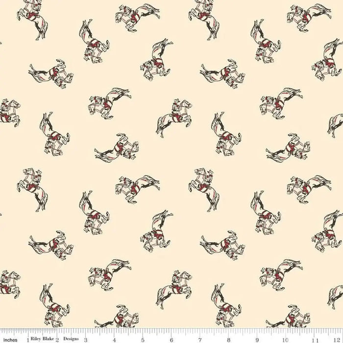 Riley Blake Designs Cowboys Cowboy Cream 44’’