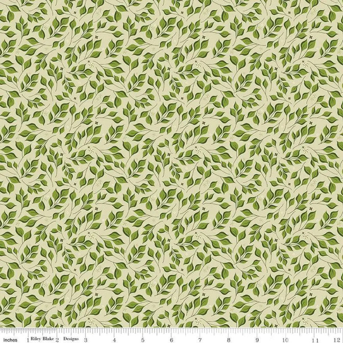 Riley Blake Designs Curated Blooms Leaves Light Olive