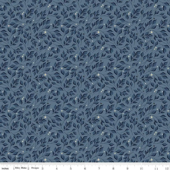 Riley Blake Designs Curated Blooms Leaves Stone 44’’