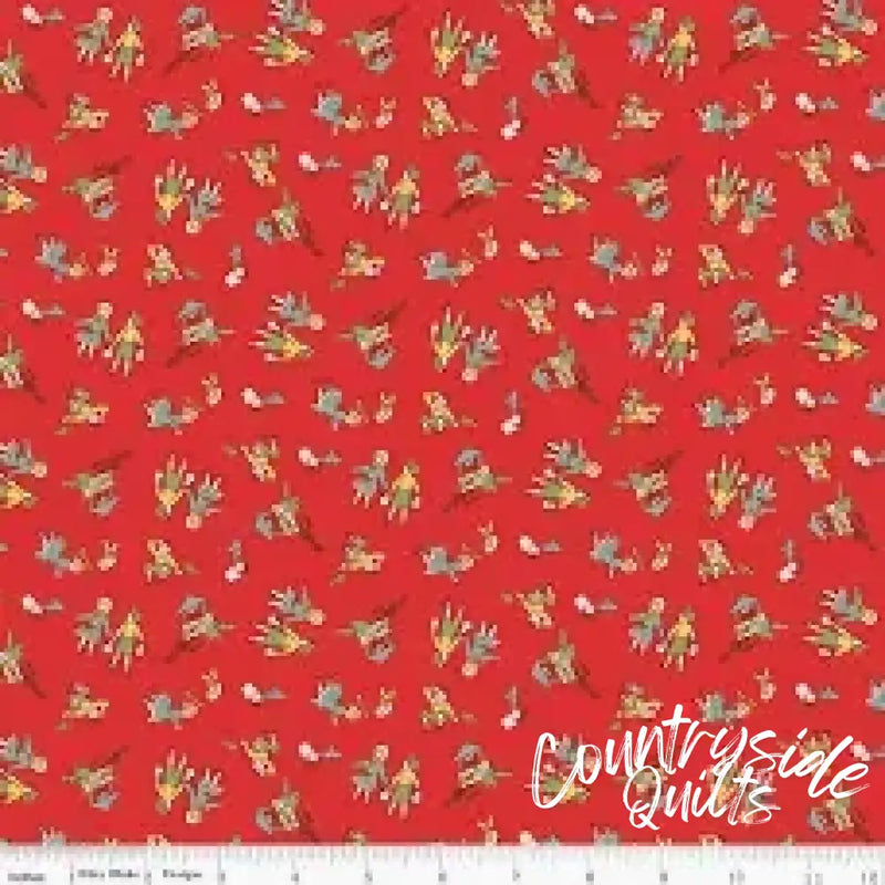 Riley Blake Designs Storytime 30s Jack and Jill Red