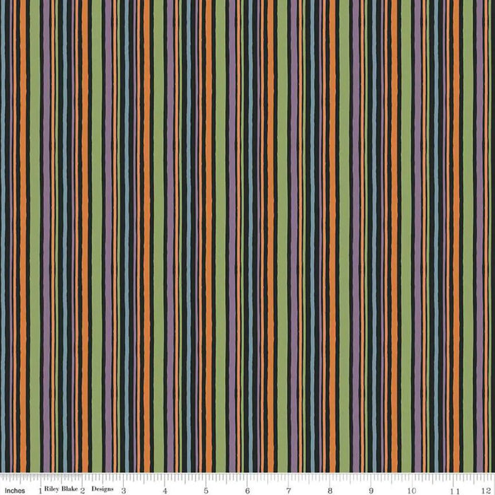 Riley Blake Designs - Trick or Treat Stripes Black 44’’