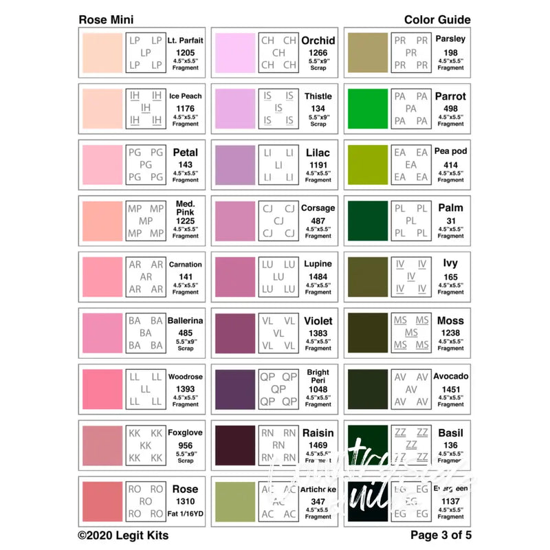 Rose Mini Pattern PT008