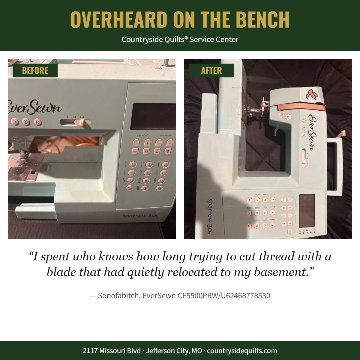 Sonofabitch — before and after