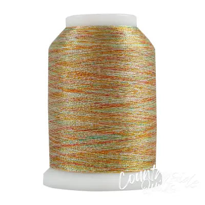 #025 Variegated Gold Superior Metallics 1090 yd Mini Cone
