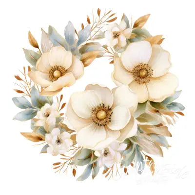 A Golden Christmas Fabric Panel 44