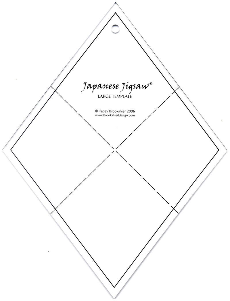 Japanese Jigsaw Acrylic Template - Fat Quarters