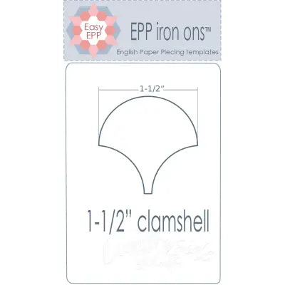 1-1/2in Clamshell EPP Iron-On x 100