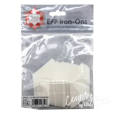 1 1/2in Diamond EPP Iron-on x 100