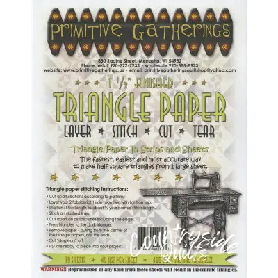 1-1/2in Triangle Paper