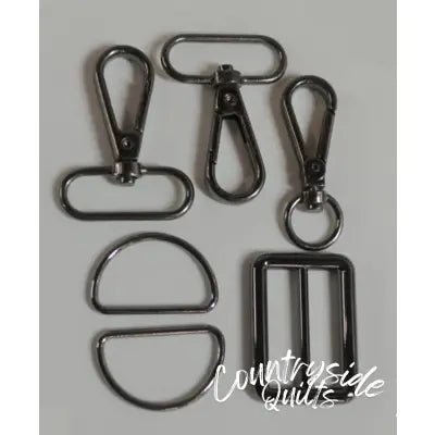 1-1/4in Bag Strap Hardware Black