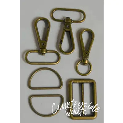 1-1/4in Bag Strap Hardware Bronze