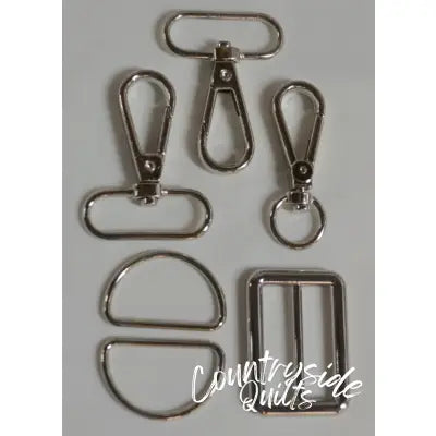 1-1/4in Bag Strap Hardware Silver