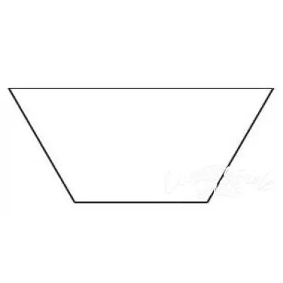1-1/4in Half Hexagon Template