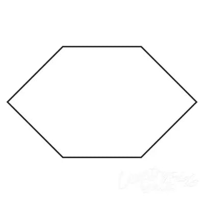 1/2in Elongated Hexagon Papers