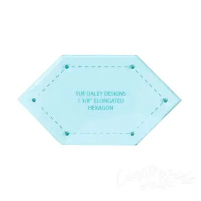 1-3/8in Elongated Hexagon Acrylic Template