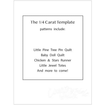 1/4 Carat Template