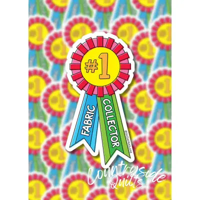 #1 Fabric Collector Award Stickers 6pk