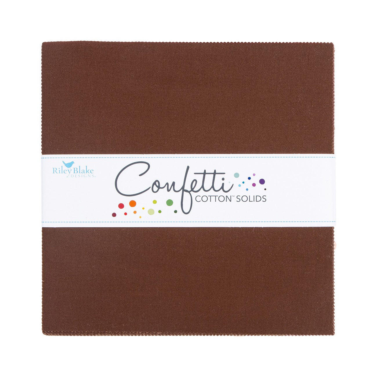Confetti Cotton Brownie 10in Squares, 42pcs/bundle