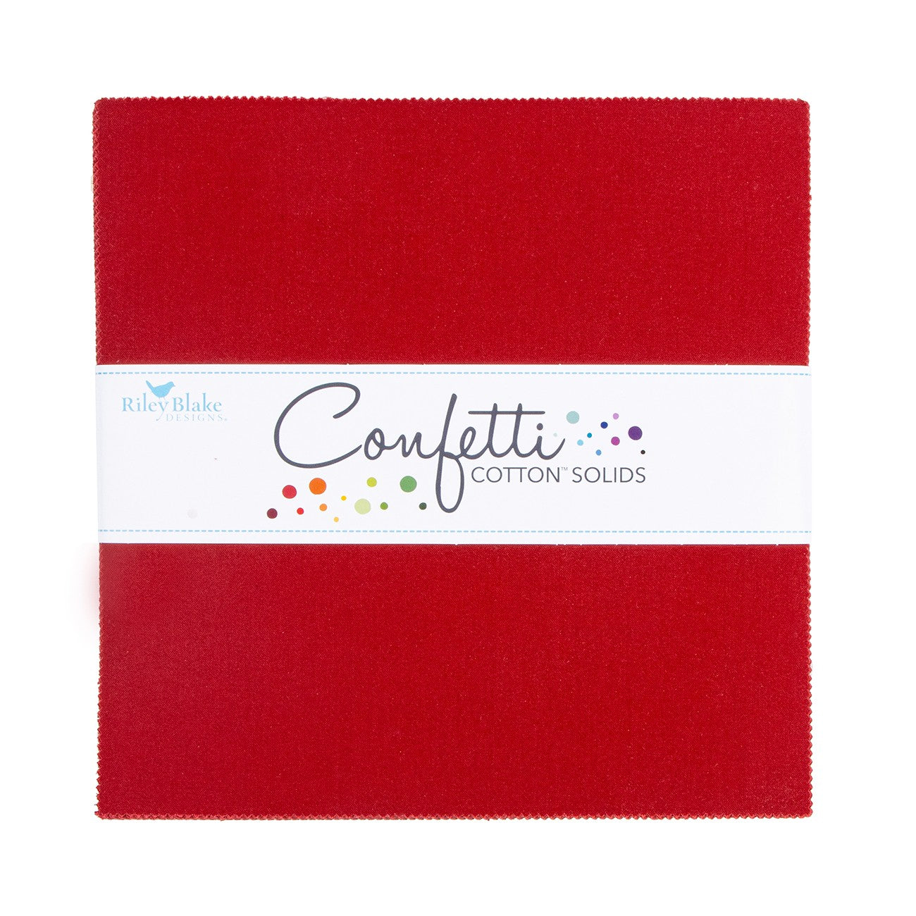 Confetti Cotton Dahlia Red 10in Squares, 42pcs/bundle
