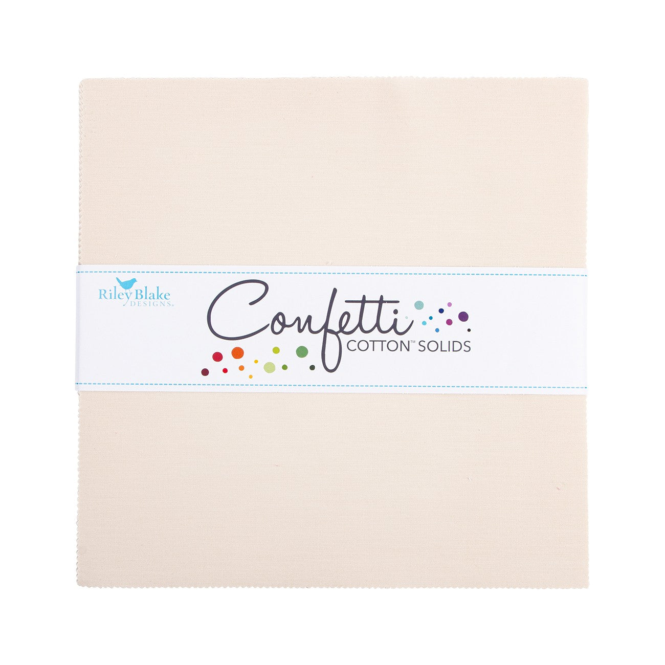 Confetti Cotton Ivory 10in Squares, 42pcs/bundle