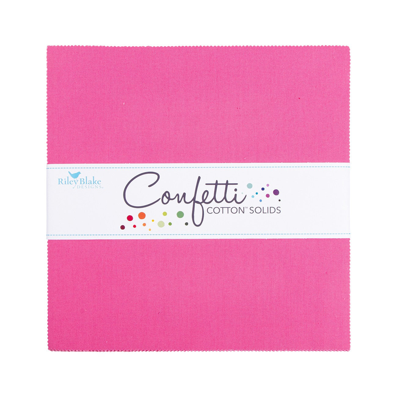Confetti Cotton Riley Hot Pink 10in Squares, 42pcs/bundle