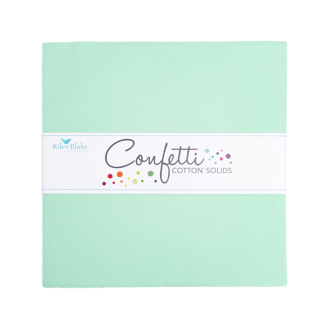 Confetti Cotton Sweet Mint 10in Squares, 42pcs/bundle