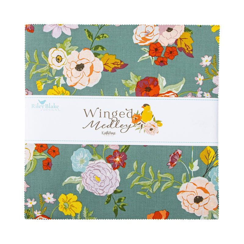 Winged Medley 10in Squares, 42pcs/bundle