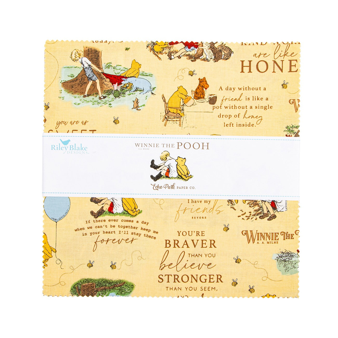 Winnie the Pooh 10in Squares, 42pcs/bundle