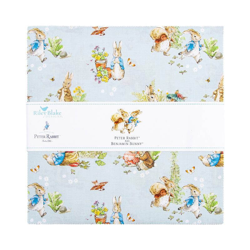 Peter Rabbit & Benjamin Bunny 10in Squares, 42pcs
