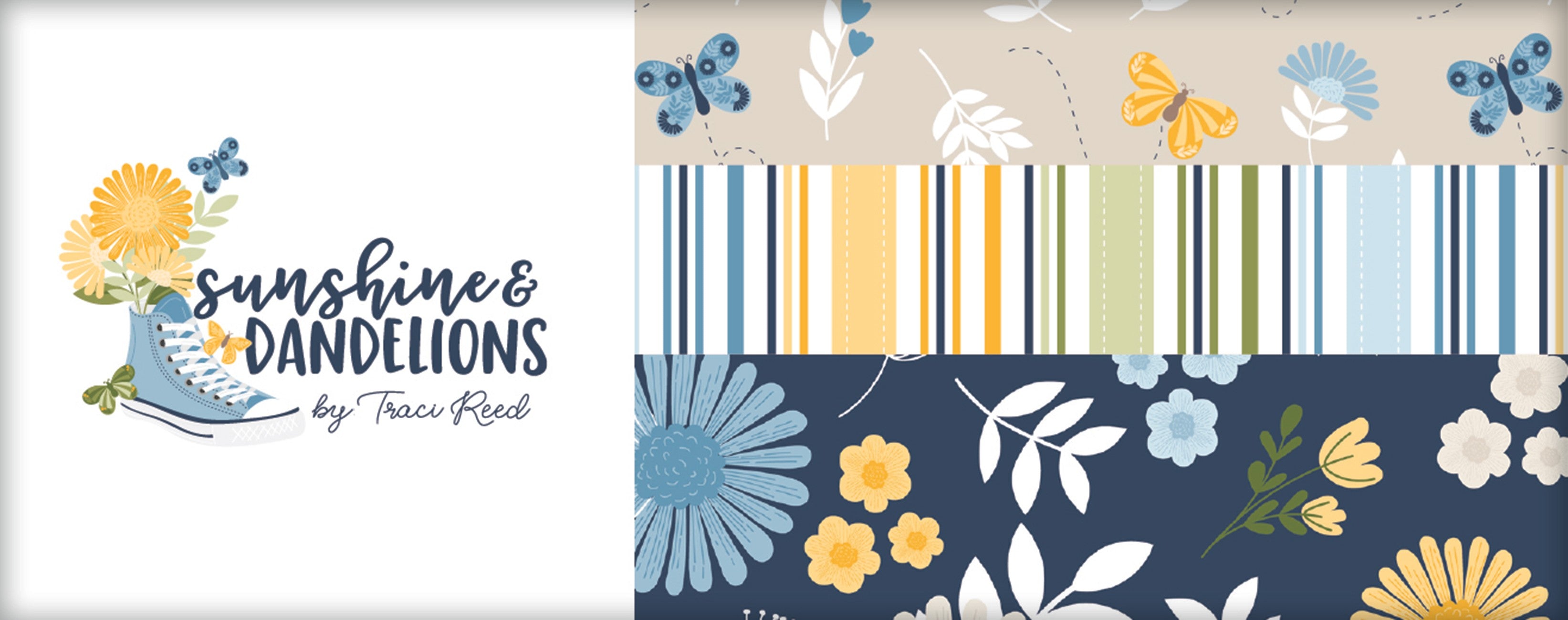 Sunshine & Dandelions 10in Squares, 42pcs/bundle