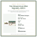 Product Specifications – The Homestead 10in Squares, 42pcs