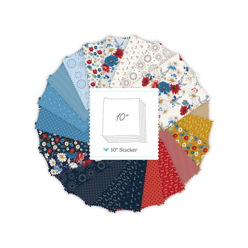 Patriotic Pride 10in Squares, 42 Pcs.