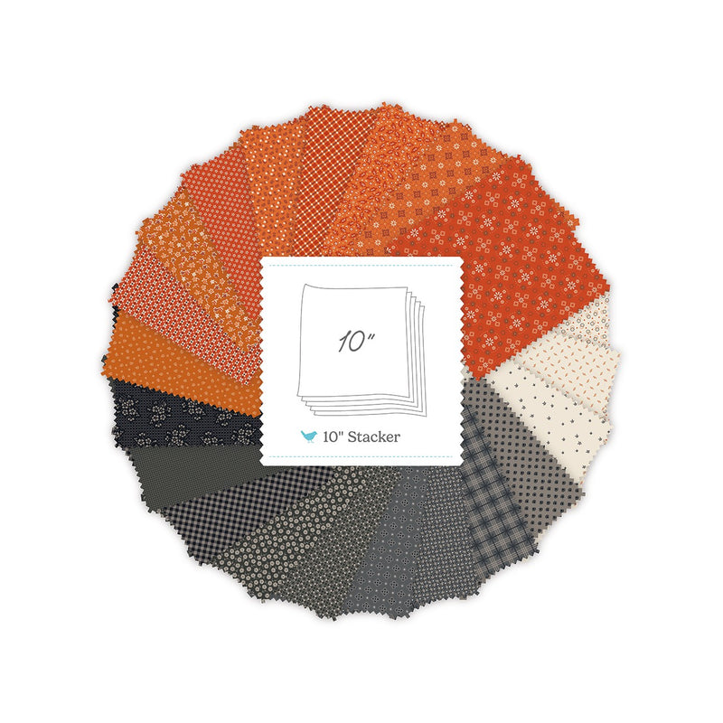 Pumpkin & Licorice 10in Squares, 42 Pcs.