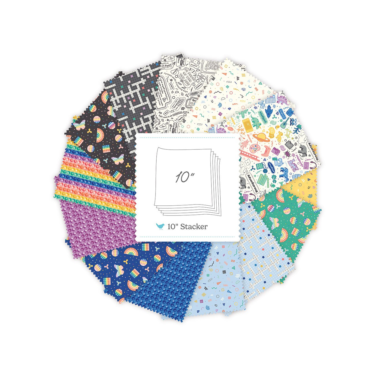 Celebrate Minds of All Kinds 10in Squares, 42 Pcs.