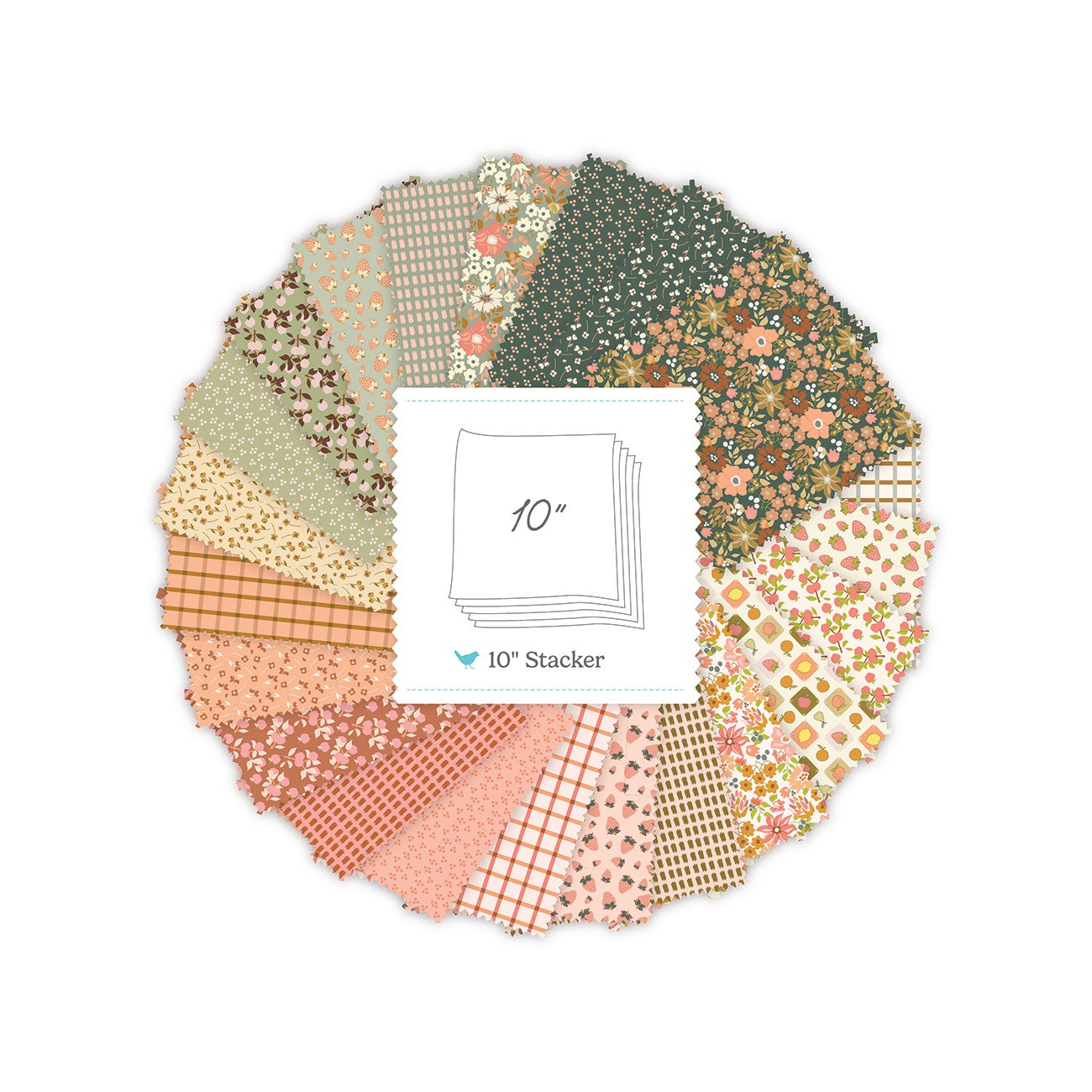 Orchard Blooms 10in Squares, 42 Pcs.