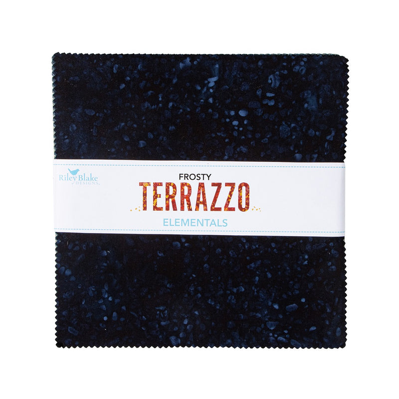 Batiks Elementals Terrazzo Frosty 10in Squares E, 42pcs