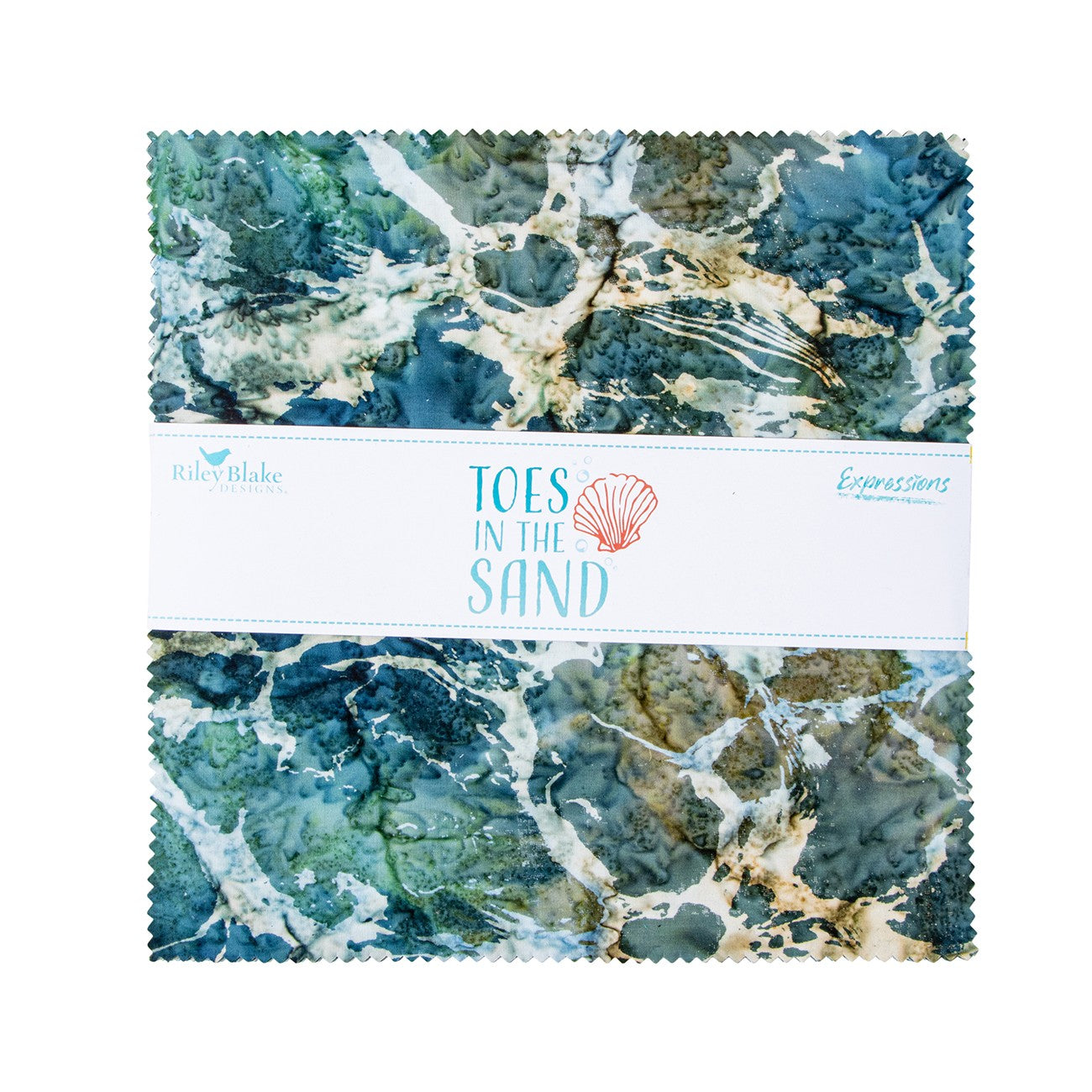 Batiks Toes in the Sand 10in Squares, 42pcs/bundle