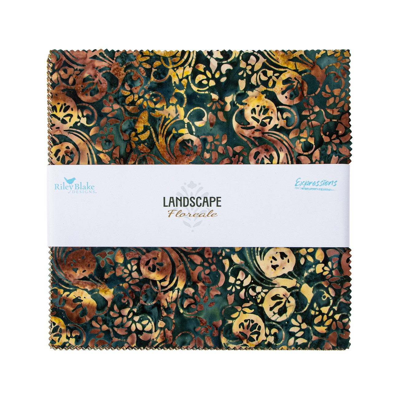Batiks Landscape Floreale 10in Squares, 42pcs/bundle