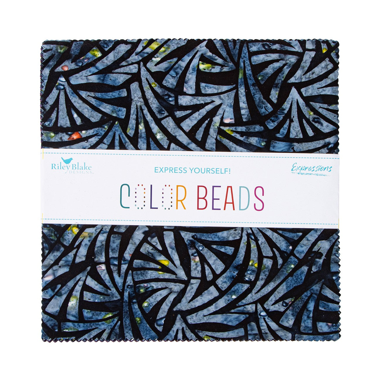 Batiks Color Beads 10in Squares, 42pcs/bundle