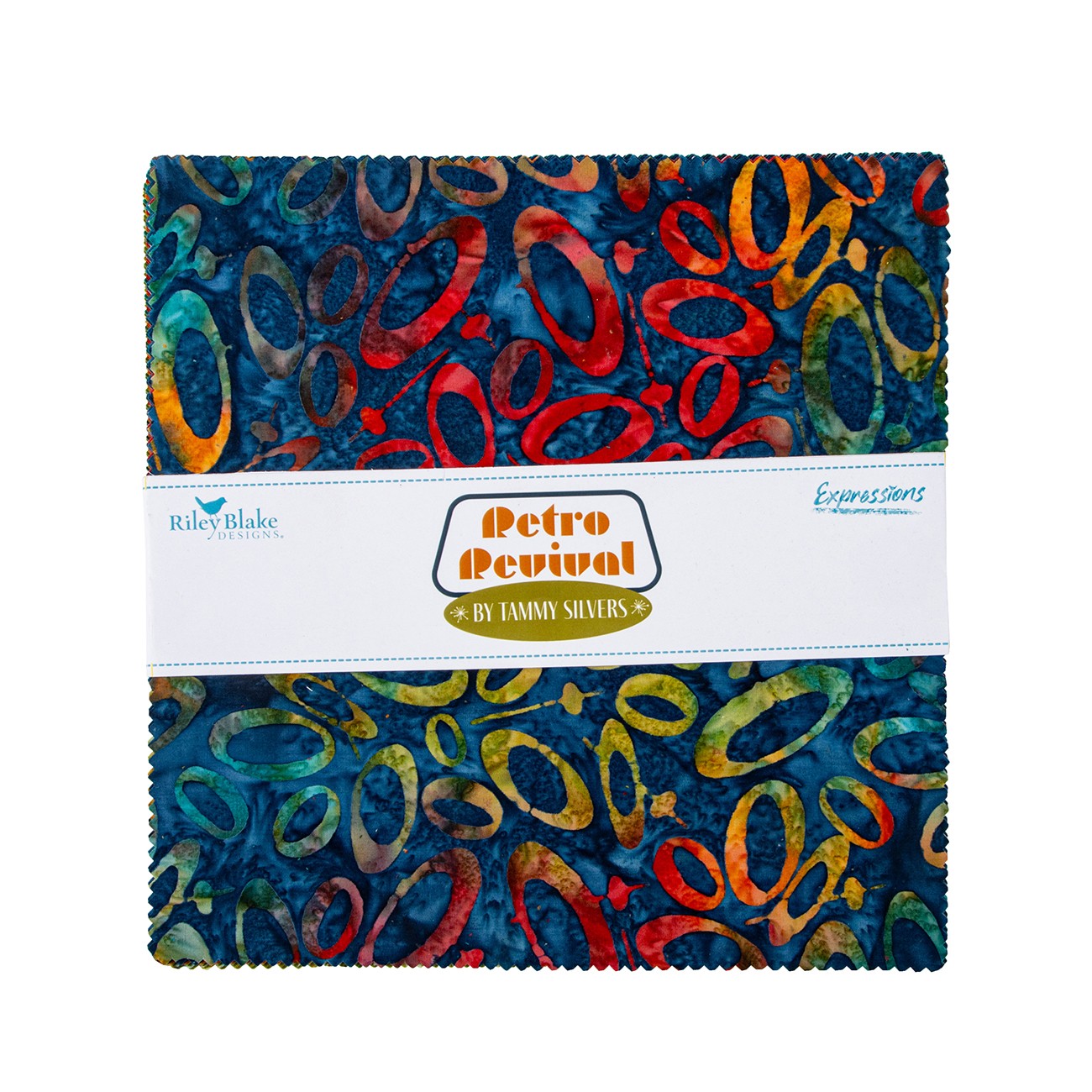 Batiks Retro Revival 10in Squares, 42pcs/bundle
